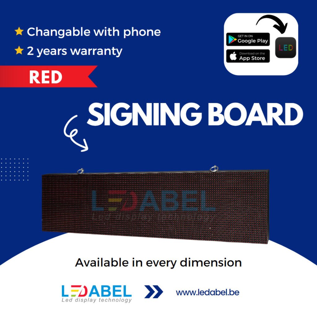Moving Sign: Red - LEDABEL